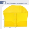 image:imageMr Pen Plastic Folders with Pockets and Prongs 5 Pack Letter Size  Flexible Plastic Folders with ProngsYellow