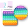 image:imageMr Pen Pop Fidget Sensory Toys Butterfly Shape  Sensory Stress Relief Squeeze Toys for Kids amp Adults Silicone Bubble Popping Game for Anxiety FunCircle  Square