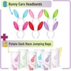 image:imageMr Pen Potato Sack Race Bags with Bunny Ears Headbands 382 x 235  Large Size 6 Set Sack Race Bags for Adults and Kids Family Game Outdoor Games Yard Games Bean Bag Game Set