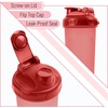 image:imageMr Pen Protein Shaker Bottles 2 Pack 28 oz  Shaker Bottles with LeakProof FlipTop Lid Wire Whisk Ball for Smooth Mixing Ideal for Protein Shakes SmoothiesLight Blue  Red