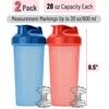 image:imageMr Pen Protein Shaker Bottles 2 Pack 28 oz  Shaker Bottles with LeakProof FlipTop Lid Wire Whisk Ball for Smooth Mixing Ideal for Protein Shakes SmoothiesBlue  Red