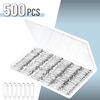 image:imageMr Pen Safety Pins 15 Inch 500 Pack Nickel Plated Steel  Rust Resistant Bulk Medium Safety Pins for Clothes Crafts Pinning Sewing ArtSilver