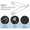 image:imageMr Pen Safety Pins 15 Inch 500 Pack Nickel Plated Steel  Rust Resistant Bulk Medium Safety Pins for Clothes Crafts Pinning Sewing ArtSilver