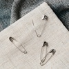 image:imageMr Pen Safety Pins 15 Inch 500 Pack Nickel Plated Steel  Rust Resistant Bulk Medium Safety Pins for Clothes Crafts Pinning Sewing ArtSilver