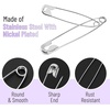 image:imageMr Pen Safety Pins 15 Inch 500 Pack Nickel Plated Steel  Rust Resistant Bulk Medium Safety Pins for Clothes Crafts Pinning Sewing ArtSilver