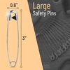 image:imageMr Pen Safety Pins 300 Pack Small amp Large Sizes Nickel Plated Steel  Silver Small and Large Safety Pins Bulk for Clothes Sewing Arts amp Craft RustResistant Heavy Duty StrengthSilver