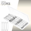 image:imageMr Pen Safety Pins 300 Pack Small amp Large Sizes Nickel Plated Steel  Silver Small and Large Safety Pins Bulk for Clothes Sewing Arts amp Craft RustResistant Heavy Duty StrengthSilver