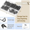 image:imageMr Pen Safety Pins 300 Pack Small amp Large Sizes Nickel Plated Steel  Silver Small and Large Safety Pins Bulk for Clothes Sewing Arts amp Craft RustResistant Heavy Duty StrengthBlack