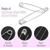 image:imageMr Pen Safety Pins 300 Pack Small amp Large Sizes Nickel Plated Steel  Silver Small and Large Safety Pins Bulk for Clothes Sewing Arts amp Craft RustResistant Heavy Duty StrengthSilver