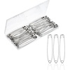 image:imageMr Pen Safety Pins 300 Pack Small amp Large Sizes Nickel Plated Steel  Silver Small and Large Safety Pins Bulk for Clothes Sewing Arts amp Craft RustResistant Heavy Duty StrengthSilver