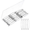 image:imageMr Pen Safety Pins 300 Pack Small amp Large Sizes Nickel Plated Steel  Silver Small and Large Safety Pins Bulk for Clothes Sewing Arts amp Craft RustResistant Heavy Duty StrengthSilver