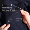 image:imageMr Pen Safety Pins 300 Pack Small amp Large Sizes Nickel Plated Steel  Silver Small and Large Safety Pins Bulk for Clothes Sewing Arts amp Craft RustResistant Heavy Duty StrengthSilver