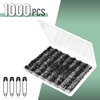 image:imageMr Pen Safety Pins 300 Pack Small amp Large Sizes Nickel Plated Steel  Silver Small and Large Safety Pins Bulk for Clothes Sewing Arts amp Craft RustResistant Heavy Duty StrengthBlack