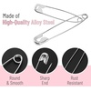 image:imageMr Pen Safety Pins 300 Pack Small amp Large Sizes Nickel Plated Steel  Silver Small and Large Safety Pins Bulk for Clothes Sewing Arts amp Craft RustResistant Heavy Duty StrengthSilver