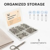 image:imageMr Pen Safety Pins 300 Pack Small amp Large Sizes Nickel Plated Steel  Silver Small and Large Safety Pins Bulk for Clothes Sewing Arts amp Craft RustResistant Heavy Duty StrengthSilver