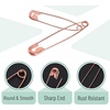 image:imageMr Pen Safety Pins 300 Pack Small amp Large Sizes Nickel Plated Steel  Silver Small and Large Safety Pins Bulk for Clothes Sewing Arts amp Craft RustResistant Heavy Duty StrengthRose Gold