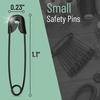 image:imageMr Pen Safety Pins 300 Pack Small amp Large Sizes Nickel Plated Steel  Silver Small and Large Safety Pins Bulk for Clothes Sewing Arts amp Craft RustResistant Heavy Duty StrengthBlack