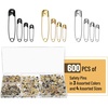 image:imageMr Pen Safety Pins Safety Pins Assorted 600 Pack