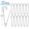 image:imageMr Pen Safety Pins Upgraded 23 12 Pack Silver Safety Pin