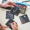image:imageMr Pen Scratch Art for Kids with Wooden Stylus 125 pcs  Rainbow Scratch Paper Scratch Art PaperSmall