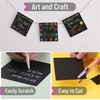image:imageMr Pen Scratch Art for Kids with Wooden Stylus 125 pcs  Rainbow Scratch Paper Scratch Art PaperSmall