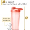 image:imageMr Pen Shaker Bottles  28 oz Pink Protein Mixer Bottle with Whisk Ball  Shaker Bottles for Protein ShakesCoral Pink