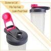 image:imageMr Pen Shaker Bottles  28 oz Pink Protein Mixer Bottle with Whisk Ball  Shaker Bottles for Protein ShakesGrayPink