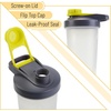 image:imageMr Pen Shaker Bottles  28 oz Pink Protein Mixer Bottle with Whisk Ball  Shaker Bottles for Protein ShakesGrayYellow