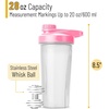 image:imageMr Pen Shaker Bottles  28 oz Pink Protein Mixer Bottle with Whisk Ball  Shaker Bottles for Protein ShakesPink