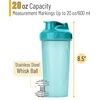 image:imageMr Pen Shaker Bottles for Protein Mixes 28 oz  Leak Proof Shaker Cups with Stainless Steel Wire Whisk Ball for Protein Shakes and Pre Workout Fathers Day GiftLight Blue