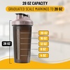 image:imageMr Pen Shaker Bottles for Protein Mixes 28 oz 4 Pack  Colorful Protein Shaker Bottle with Wire Whisk Ball Mixer BottleBlack  Purple  Pink  Mint