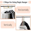 image:imageMr Pen Space Saving Hangers 8 pcs 360 Rotating Hooks  Magic Cascading Hanger Organizer with 5 Enclosed Slots Closet Organizers and Storage for ClothesAutumn Colors