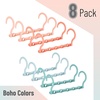 image:imageMr Pen Space Saving Hangers 8 pcs 360 Rotating Hooks  Magic Cascading Hanger Organizer with 5 Enclosed Slots Closet Organizers and Storage for ClothesBoho Colors