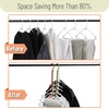 image:imageMr Pen Space Saving Hangers 8 pcs 360 Rotating Hooks  Magic Cascading Hanger Organizer with 5 Enclosed Slots Closet Organizers and Storage for ClothesAutumn Colors