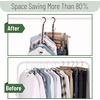 image:imageMr Pen Space Saving Hangers 8 pcs 360 Rotating Hooks  Magic Cascading Hanger Organizer with 5 Enclosed Slots Closet Organizers and Storage for ClothesMahogany