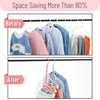 image:imageMr Pen Space Saving Hangers 8 pcs 360 Rotating Hooks  Magic Cascading Hanger Organizer with 5 Enclosed Slots Closet Organizers and Storage for ClothesPlayful Pop