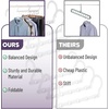 image:imageMr Pen Space Saving Hangers 8 pcs 360 Rotating Hooks  Magic Cascading Hanger Organizer with 5 Enclosed Slots Closet Organizers and Storage for ClothesWhite