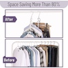 image:imageMr Pen Space Saving Hangers 8 pcs 360 Rotating Hooks  Magic Cascading Hanger Organizer with 5 Enclosed Slots Closet Organizers and Storage for ClothesWhite
