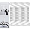 image:imageMr Pen Space Saving Hangers 8 pcs 360 Rotating Hooks  Magic Cascading Hanger Organizer with 5 Enclosed Slots Closet Organizers and Storage for ClothesWhite