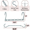 image:imageMr Pen Space Saving Hangers 8 pcs 360 Rotating Hooks  Magic Cascading Hanger Organizer with 5 Enclosed Slots Closet Organizers and Storage for ClothesPastel Colors