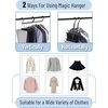 image:imageMr Pen Space Saving Hangers for Clothes 12 pcs 4  Plastic Multi Clothes Hangers Space Saving 5 Slots 360 Rotating HooksBlack