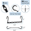 image:imageMr Pen Space Saving Hangers for Clothes 12 pcs 4  Plastic Multi Clothes Hangers Space Saving 5 Slots 360 Rotating HooksBlack