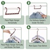 image:imageMr Pen Space Saving Hangers for Clothes 12 pcs 4  Plastic Multi Clothes Hangers Space Saving 5 Slots 360 Rotating HooksMahogany