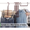 image:imageMr Pen Space Saving Hangers for Clothes 12 pcs 4  Plastic Multi Clothes Hangers Space Saving 5 Slots 360 Rotating HooksMahogany