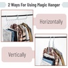 image:imageMr Pen Space Saving Hangers for Clothes 12 pcs 4  Plastic Multi Clothes Hangers Space Saving 5 Slots 360 Rotating HooksPastel Horizon