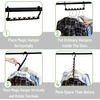 image:imageMr Pen Space Saving Hangers for Clothes 12 pcs Black  Plastic Multi Clothes Hangers Space Saving 6 Slots 360 Rotating Hooks