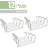image:imageMr Pen Space Saving Hangers for Clothes 12 pcs White  Plastic Multi Clothes Hangers Space Saving 6 Slots 360 Rotating Hooks