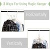 image:imageMr Pen Space Saving Hangers for Clothes 12 pcs White  Plastic Multi Clothes Hangers Space Saving 6 Slots 360 Rotating Hooks