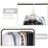 image:imageMr Pen Space Saving Hangers for Clothes 12 pcs White  Plastic Multi Clothes Hangers Space Saving 6 Slots 360 Rotating Hooks