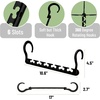 image:imageMr Pen Space Saving Hangers for Clothes 20 pcs Black  Plastic Multi Clothes Hangers Space Saving 6 Slots 360 Rotating Hooks106 inches W x 45 inches H